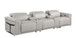1126 - 5-Piece Modular Power Reclining Sofa In With 3 Power Recliners & Power Headrests