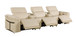 1126 - 5-Piece Modular Power Reclining Sofa In With 3 Power Recliners & Power Headrests