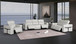 1126 - 6-Piece Modular Power Reclining Sofa, Loveseat & Chair Set In With 5 Power Recliners & Power Headrests