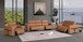 1126 - 6-Piece Modular Power Reclining Sofa, Loveseat & Chair Set In With 5 Power Recliners & Power Headrests
