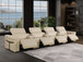 1126 - 7-Piece Modular Power Reclining Sofa In With 4 Power Recliners & Power Headrests