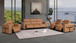1126 - 7-Piece Modular Power Reclining Sofa, Loveseat & Chair Set In With 6 Power Recliners & Power Headrests