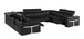 1126 - 8-Piece U-Shaped Sectional Sofa In With 4 Power Recliners & Power Headrests