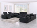 1208 - 12 Piece U Shaped Leather Sectional With 4 Power Recliners & Power Headrest