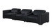 1208 - Leather Sofa With 3 Power Recliners And Two Storage Consoles