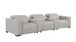 1208 - Leather Sofa With 3 Power Recliners And Two Storage Consoles