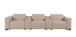 1208 - Leather Sofa With 3 Power Recliners And Two Storage Consoles