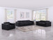 1208 - Leather Reclining Set (Sofa, Loveseat & Chair With 5 Power Recliners)