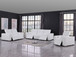 1208 - Leather Reclining Set (Sofa, Loveseat & Chair With 5 Power Recliners)