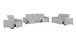 1208 - Leather Reclining Set (Sofa, Loveseat & Chair With 5 Power Recliners)