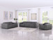 1208 - Leather Reclining Set (Sofa, Loveseat & Chair With 6 Power Recliners)