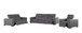 1208 - Leather Reclining Set (Sofa, Loveseat & Chair With 6 Power Recliners)