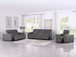 1208 - Leather Reclining Set (Sofa, Loveseat & Chair With 6 Power Recliners)