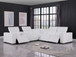 1208 - 6-Piece L-Shaped Leather Reclining Sectional With 3 Power Recliners