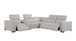 1208 - 6-Piece L-Shaped Leather Reclining Sectional With 3 Power Recliners