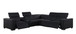 1208 - 6-Piece L-Shaped Leather Reclining Sectional With 3 Power Recliners