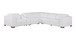 1208 - 6-Piece L-Shaped Leather Reclining Sectional With 3 Power Recliners