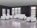 1208 - Modular Leather Set With 5 Power Recliners & Power Headrests