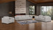 1208 - Modular Leather Set With 6 Power Recliners & Power Headrests