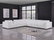 1208 - 7 Piece L-Shaped Leather Reclining Sectional With 3 Power Recliners