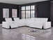 1208 - 7 Piece L-Shaped Leather Reclining Sectional With 3 Power Recliners