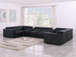 1208 - 8 Piece Modular Leather Sectional With 2 Power Recliners & Power Headrests
