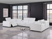 1208 - 8 Piece Modular Leather Sectional With 2 Power Recliners & Power Headrests