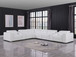 1208 - 8 Piece L Shaped Leather Sectional With 3 Power Recliners & Power Headrests