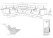 1208 - 8 Piece L Shaped Leather Sectional With 4 Power Recliners & Power Headrests