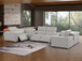 1208 - 8 Piece U Shaped Leather Sectional With 4 Power Recliners & Power Headrests