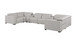 1208 - 8 Piece U Shaped Leather Sectional With 4 Power Recliners & Power Headrests