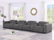1208 - 7 Piece Leather Sofa With 4 Power Recliners And Power Headrests