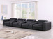 1208 - 7 Piece Leather Sofa With 4 Power Recliners And Power Headrests