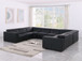 1208 - 8 Piece U Shaped Leather Sectional With 4 Power Recliners & Power Headrest