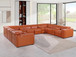 1224 - 12-Piece U-Shaped Sectional Sofa In With 4 Power Recliners & Power Headrests
