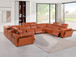 1224 - 12-Piece U-Shaped Sectional Sofa In With 4 Power Recliners & Power Headrests