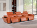 1224 - 5-Piece Modular Power Reclining Sofa In With 3 Power Recliners & Power Headrests