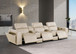 1224 - 5-Piece Modular Power Reclining Sofa In With 3 Power Recliners & Power Headrests