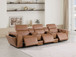 1224 - 5-Piece Modular Power Reclining Sofa In With 3 Power Recliners & Power Headrests