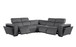 1224 - 5-Piece L-Shaped Sectional Sofa In With 3 Power Recliners & Power Headrests