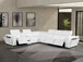 1224 - 7-Piece L-Shaped Sectional Sofa In With 3 Power Recliners & Power Headrests
