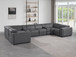 1224 - 8-Piece U-Shaped Sectional Sofa In With 2 Power Recliners & Power Headrests