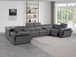1224 - 8-Piece U-Shaped Sectional Sofa In With 2 Power Recliners & Power Headrests