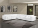1224 - 8-Piece L-Shaped Sectional Sofa In With 3 Power Recliners & Power Headrests