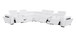 1224 - 8-Piece L-Shaped Sectional Sofa In With 3 Power Recliners & Power Headrests
