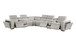 1224 - 8-Piece L-Shaped Sectional Sofa In With 3 Power Recliners & Power Headrests