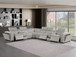 1224 - 8-Piece L-Shaped Sectional Sofa In With 3 Power Recliners & Power Headrests