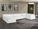 1224 - 8-Piece U-Shaped Sectional Sofa In With 4 Power Recliners & Power Headrests
