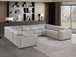 1224 - 8-Piece U-Shaped Sectional Sofa In With 4 Power Recliners & Power Headrests