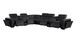 1224 - 8-Piece U-Shaped Sectional Sofa In With 4 Power Recliners & Power Headrest